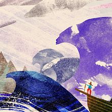 My project in Texture Creation for Digital Illustration in Photoshop course. Traditional illustration, and Digital Illustration project by Tomomichi Suzuki - 05.16.2021