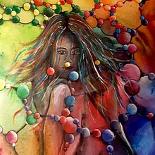 Malerei . % Astrid Stalz tarafından hazırlanan Akrilik Bo, Ve ama projesi - 05.27.2021