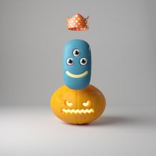 Esto es Halloween. Traditional illustration, 3D, 3D Modeling, 3D Character Design, and 3D Design project by Enrique Escalona - 10.31.2020