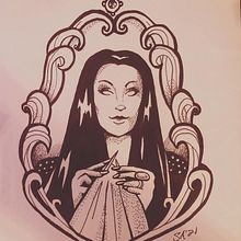 My project in Blackwork Tattoo Design course. Traditional illustration, Digital Illustration, and Tattoo Design project by Samantha Adams - 05.25.2021