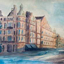 Mein Kursprojekt: Architektonische Zeichnung mit Aquarell und Tinte. Projekt z dziedziny Sketching,  R, sunek, Malowanie akwarelą,  R, sunek architektoniczn, Sketchbook,  R i sunek atramentem użytkownika jesssoul - 27.05.2021