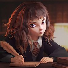 Hermione. 3D project by Eduardo Gala - 02.09.2021