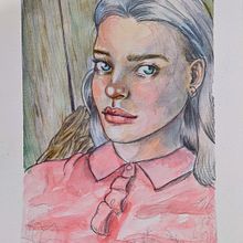 Mi Proyecto del curso: Cuaderno de retratos en acuarela. Painting, Watercolor Painting, Portrait Drawing, and Sketchbook project by ismadxd7 - 05.28.2021