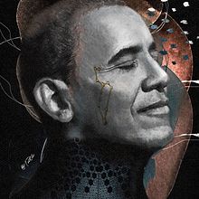 Obama. Traditional illustration, Digital Drawing, and Narrative project by Sandra Calzada - 05.28.2021