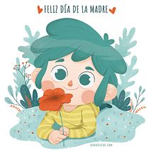 Niño con flor . Ilustrasi tradisional, Desain Karakter, Ilustrasi Anak-Anak & Ilustrasi Editorial proyek oleh Diana Vicedo - 05.28.2021