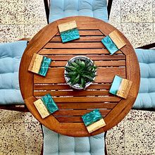 Porta Vasos Nubes en Resina Epoxi y Madera . Design, Arts, Crafts, and Woodworking project by Daniel Lozano Uribe (Boreal Bros) - 07.03.2020