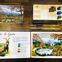 Mi Proyecto del curso: Cuaderno de viaje en acuarela. Projekt z dziedziny Trad, c, jna ilustracja, Malowanie akwarelą,  R, sunek architektoniczn i Sketchbook użytkownika Isabel Sánchez - 28.05.2021