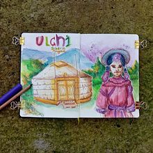 Mon projet du cours : Sketching artistique à l’aquarelle : osez exprimer vos idées. Traditional illustration, Sketching, Creativit, Drawing, Watercolor Painting, and Sketchbook project by Maud Chabod - 05.29.2021