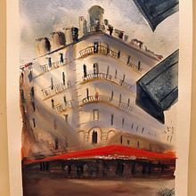 My project in Architectural Sketching with Watercolor and Ink course - Mili Lalwani. Projekt z dziedziny Sketching,  R, sunek, Malowanie akwarelą,  R, sunek architektoniczn, Sketchbook,  R i sunek atramentem użytkownika Mili Lalwani - 29.08.2020