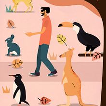 My project in Stylized Vector Illustration with Color and Character course. Een project van Traditionele illustratie, Grafisch ontwerp, Vectorillustratie y Digitale illustratie van Wafi Sungkar - 28.05.2021