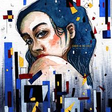 My project in Artist's Sketchbook for Illustration Projects course - Ghost in the Shell. Een project van Traditionele illustratie,  Creativiteit,  Tekening, Sketchbook y Aquarelschilderen van Maureen Fletcher - 26.12.2020