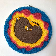 Mi Proyecto del curso: Bordado XL con aguja mágica. Un progetto di Ricamo e Interior Design di Belén Durán Jara - 30.05.2021