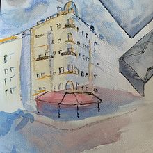 Il mio progetto del corso: Disegno architettonico con acquerello e inchiostro. Sketching, Drawing, Watercolor Painting, Architectural Illustration, Sketchbook & Ink Illustration project by nicodemo_riffaldi - 05.30.2021