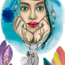Mi Proyecto del curso: Retrato ilustrado en acuarela. Un proyecto de Ilustración tradicional, Bellas Artes, Pintura, Dibujo, Pintura a la acuarela, Dibujo de Retrato y Dibujo artístico de Yanina Toranzo - 30.05.2021