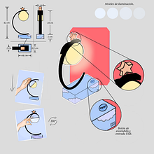 Diseño de una lámpara para escritorio.. Design & Industrial Design project by Brenda Lopez - 05.19.2021