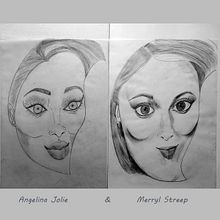 Mamma mía. Mi Proyecto del curso: Retrato en caricatura con grafito. Projekt z dziedziny Trad, c, jna ilustracja,  R, sunek i Portret użytkownika Angeles Marti - 31.05.2021