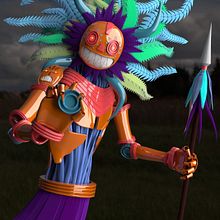Mi Proyecto del curso: Modelado de personajes en Maya. Un projet de 3D , et Modélisation 3D de Anggelo Martel - 01.06.2021