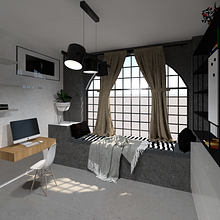 Mi Proyecto del curso: Visualización arquitectónica con V-Ray para SketchUp. Een project van Architectuur, Interactief ontwerp, Digitale architectuur y Architecturale visualisatie van Luis Fernando Pérez Campechano - 01.06.2021