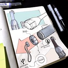 Mi Proyecto del curso: FLASHLIGHT @mateoadriel.id. Design, Sketching, and Sketchbook project by Mateo Lucente - 06.01.2021
