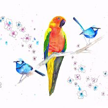 My project in Artistic Watercolor Techniques for Illustrating Birds course. Traditional illustration, Watercolor Painting, Realistic Drawing, and Naturalistic Illustration project by Arias Hussain - 06.01.2021