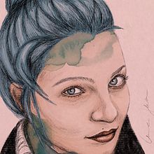 Illustriertes Porträt mit Procreate. Un progetto di Illustrazione tradizionale di Anne - 01.06.2021