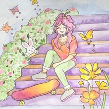 Spring! Into action.. Traditional illustration, Watercolor Painting, Stor, telling, Narrative, and Manga project by verovero_ - 05.29.2021