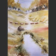 Mi Proyecto del curso: Paisajes naturales en acuarela. Un progetto di Belle arti e Pittura ad acquerello di isabel.riba - 01.06.2021