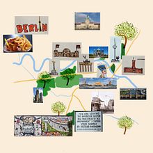 Mein Kursprojekt: Schöpfung von illustrierten Landkarten. Projekt z dziedziny Trad, c, jna ilustracja, Infografika,  R, sunek, Ilustracja c, frowa,  R, sunek art, st, czn, Malarstwo c i frowe użytkownika Birgit K - 01.06.2021