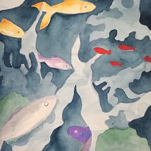 Mon projet du cours : Techniques d’aquarelle en négatif pour illustration botanique. Traditional illustration, Watercolor Painting, and Botanical Illustration project by fabienne - 07.01.2021