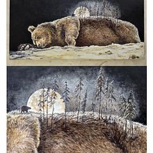 Animales totémicos . Un projet de Peinture de Elena Úbeda - 01.06.2021