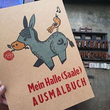 Funky Donkey/Cover/Printing/Linocutt/Illustration/Coloring Book. Un projet de Illustration traditionnelle, Conception de personnages, Artisanat, B, e dessinée, Estampe, Lettering, Papercraft , et Reliure de Katja - 31.03.2021