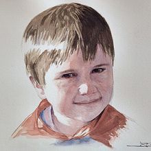 Mi Proyecto del curso: Retrato artístico en acuarela. Artes plásticas, Pintura, Pintura em aquarela, e Desenho de retrato projeto de Juan Pablo Garcia - 08.05.2021