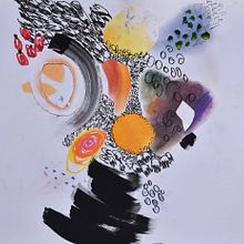 My project in Illustration Techniques to Unlock your Creativity course - Bouquet. Design, Traditional illustration, Fine Arts, Painting, Creativit, Creating with Kids, and Sketchbook project by prazakovapavla - 06.02.2021