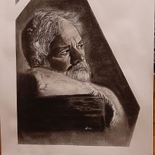 My project in Artistic Charcoal Portraiture: Creating Atmosphere course. Traditional illustration, Fine Arts, Drawing, Portrait Drawing, Realistic Drawing, and Artistic Drawing project by Karla - 05.01.2021
