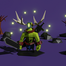 Mi Proyecto del curso: Modelado de personajes low poly para videojuegos . 3D, 3D Modeling, Video Games, 3D Character Design, and Game Design project by Alejandro Galindo Valencia - 06.01.2021