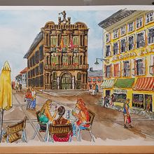 My project in Artistic Watercolor Sketching: Dare to Express Your Ideas course. Un progetto di Illustrazione tradizionale, Bozzetti, Creatività, Disegno, Pittura ad acquerello e Sketchbook di Mike Shaw - 03.06.2021