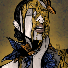 Honey. Traditional illustration, Design, and Fine Arts project by Angela Langlais Gómez - 05.02.2020