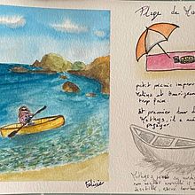 Mi Proyecto del curso: Cuaderno de viaje en acuarela. Traditional illustration, Watercolor Painting, Architectural Illustration, and Sketchbook project by christa2582 - 06.03.2021