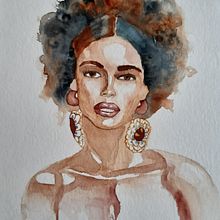 Portrait Aquarelle. Un progetto di Pittura ad acquerello, Disegno di ritratti e Illustrazione tradizionale di Laura Franoux - 03.06.2021