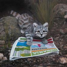El gato andino desalojado. Un proyecto de Pintura de Laura Cuadros - 03.06.2021