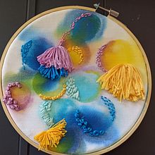 Meu projeto do curso: Técnicas básicas de bordado e aquarela. Painting, Watercolor Painting, and Embroider project by Sílvia Condeças - 06.03.2021