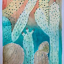 Meu projeto do curso: Técnicas de aquarela negativa para ilustração botânica. Een project van Traditionele illustratie, Aquarelschilderen y  Botanische illustratie van Carolina - 03.06.2021