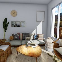 Apartamento boho chic, Medellín, Antioquia.. Interior Design, and Architecture project by Jimena Herrera Flórez - 06.04.2021