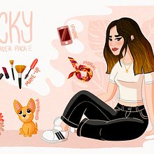 Starter Pack. Projekt z dziedziny Design, Projektowanie postaci i Projektowanie graficzne użytkownika Vicky Orozco - 03.06.2021