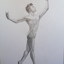 My project in Dynamic Figure Drawing course. Fine Arts, Sketching, Pencil Drawing, Drawing, and Realistic Drawing project by Luca Marchiori - 06.04.2021
