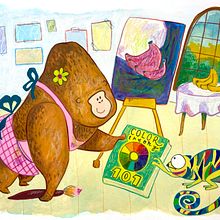 My project in Illustrated Animal Characters for Storybooks course. Projekt z dziedziny Trad, c, jna ilustracja,  Malarstwo,  R, sunek, Malowanie akwarelą i Ilustracje dla dzieci użytkownika Cathy Spee Cathy - 03.06.2021