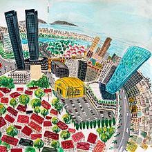 My project in Pictorial Sketchbook with Gouache course. Traditional illustration, Sketching, Drawing, Architectural Illustration, Sketchbook, and Gouache Painting project by Gül Günizi - 06.03.2021