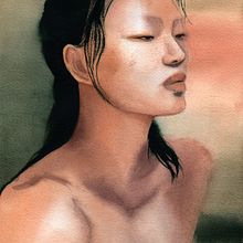 Watercolor Portrait. Un proyecto de Ilustración tradicional de beatriz_ibarrett - 04.06.2021