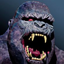 King Kong bust . Un progetto di Scultura, Arte concettuale e Design di giocattoli di 3D Monster - 03.01.2021