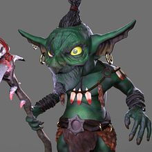 Práctica Goblin en ZBrush. Actualización con mejoras (2021). Modelagem 3D, Design de personagens 3D, 3D Design, 3D, Design de personagens, e Animação 3D projeto de Luis Infantes Lacal - 05.06.2021